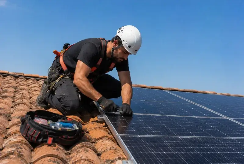 Maintenance et monitoring de panneaux solaires à Saint-Pantaléon-les-Vignes